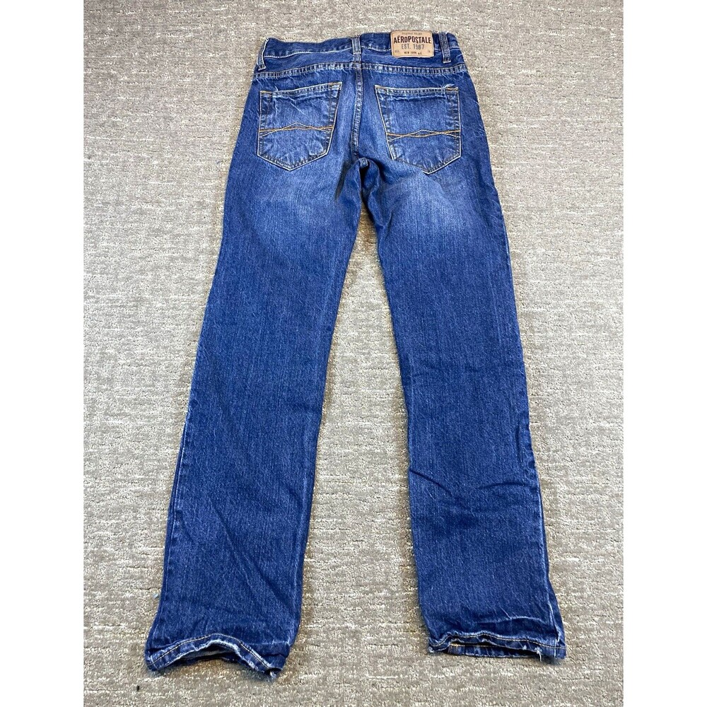 Men’s Aéropostale Essex Straight Fit Blue Medium Wash Denim Jeans 5-Pocket 28x32